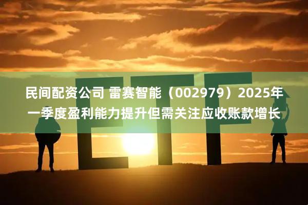 民间配资公司 雷赛智能（002979）2025年一季度盈利能力提升但需关注应收账款增长